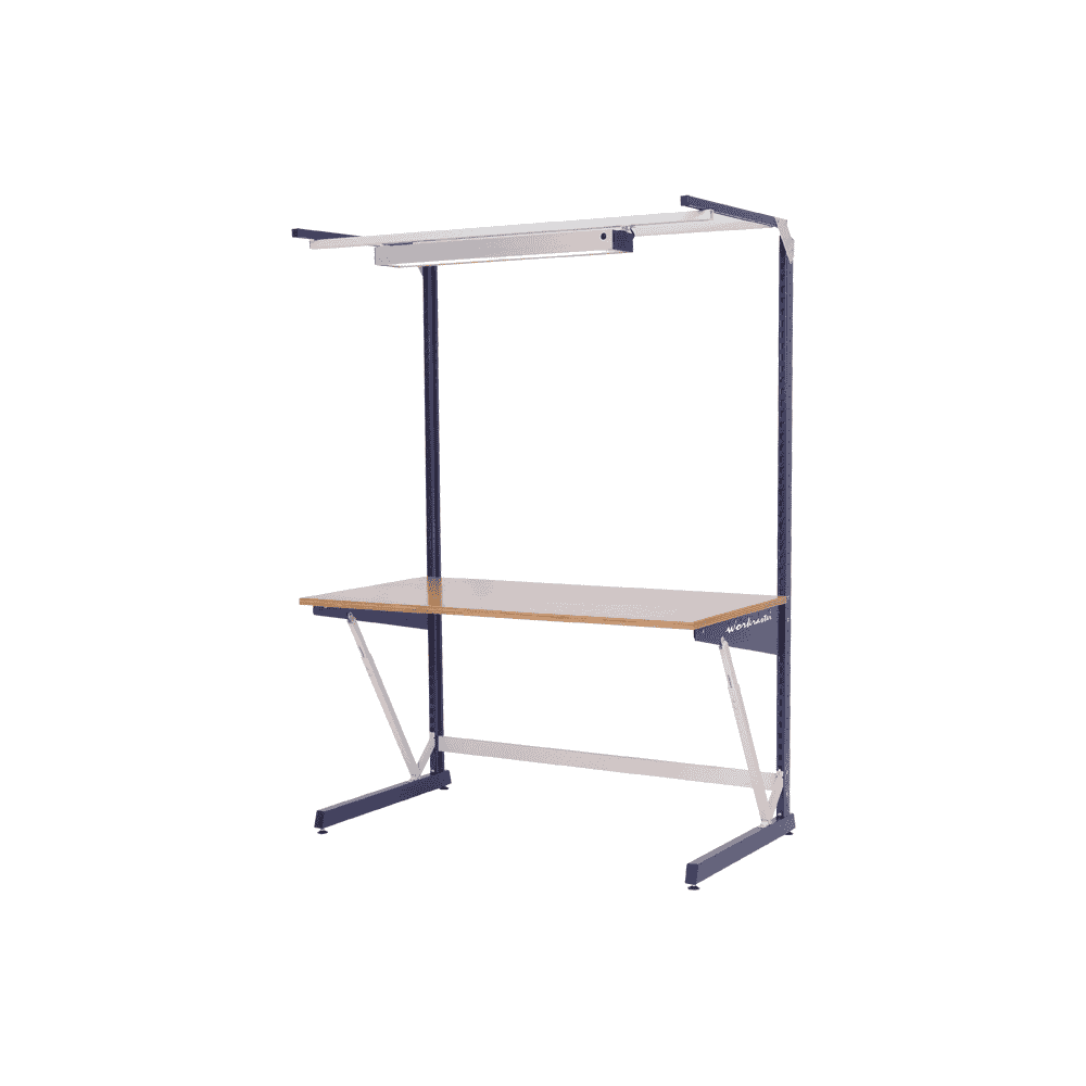 Bedrunka+Hirth Arbeitsplatzsystem workraster mit Multi-Wand-Aufbau, Grundgestell, 1500 x 800 x 2070 mm