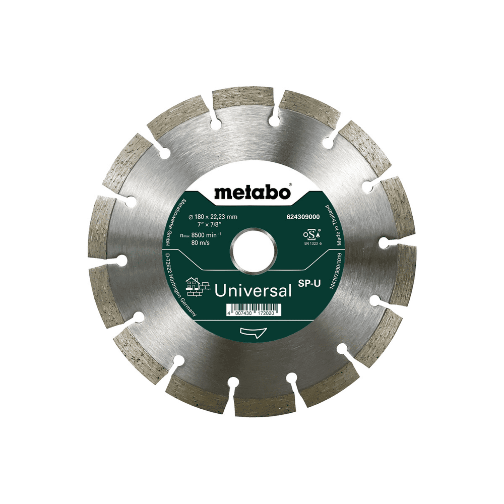 Metabo Diamanttrennscheibe "SP-U" Universal, 180 x 22,23 mm