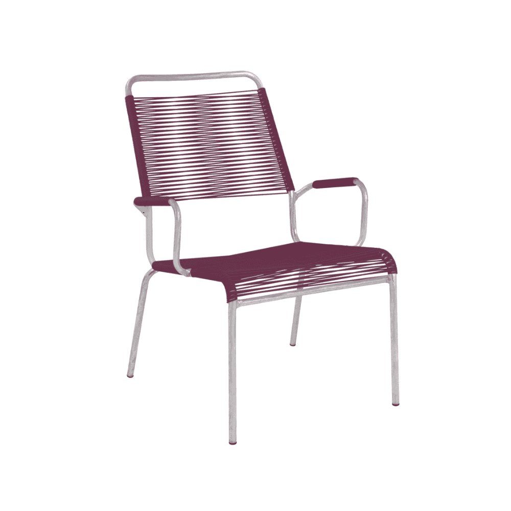 Schaffner Salon Fauteuil spaghetti RIGI avec accoudoirs, en diverses couleurs