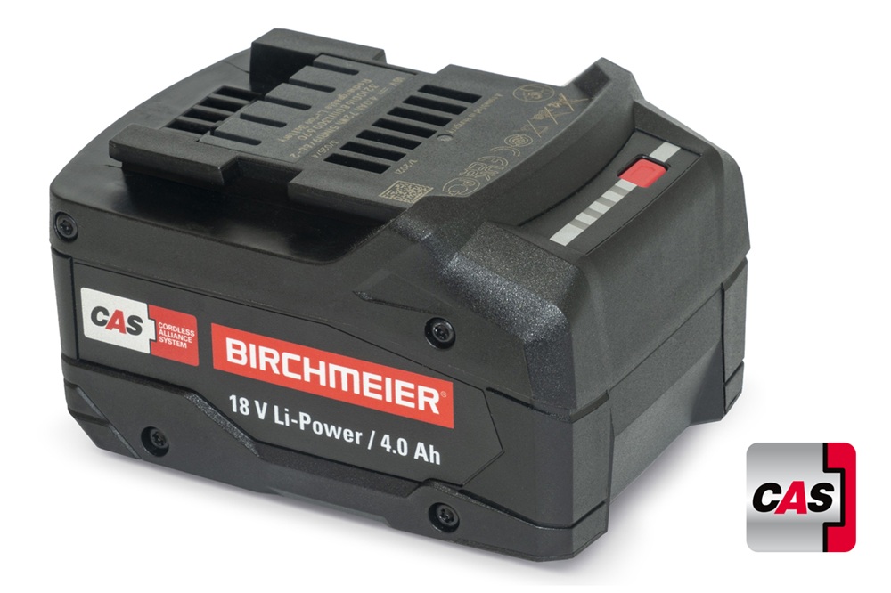 Birchmeier Li-Power / LiHD Akkupack 18 V zu CAS-Akkusystem, fünf Varianten