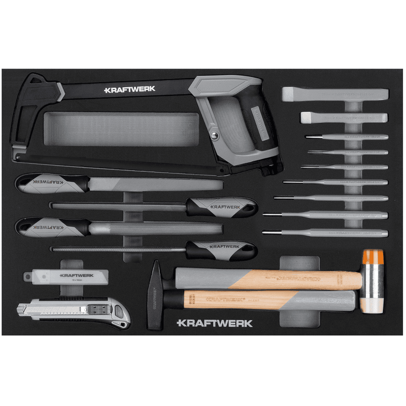 KRAFTWERK BT700 Werkstattwagen, 8 Schubladen, BASIC, inkl. Werkzeug, 351-teilig, BxTxH 719 x 474 x 1000 mm