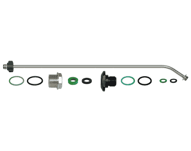 Birchmeier Kit d'extension, tube à mousse coudé en acier inoxydable de 50 cm - Accessoire pour Foam-Matic 5 E et 5 P