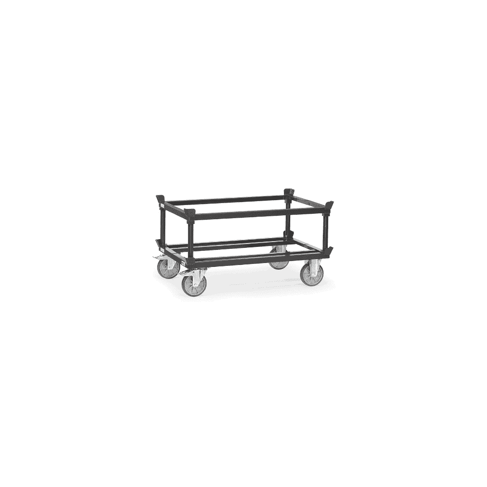 Aufsetzrahmen für Paletten-Fahrgestelle "GREY EDITION", 1255 x 855 x 420 mm