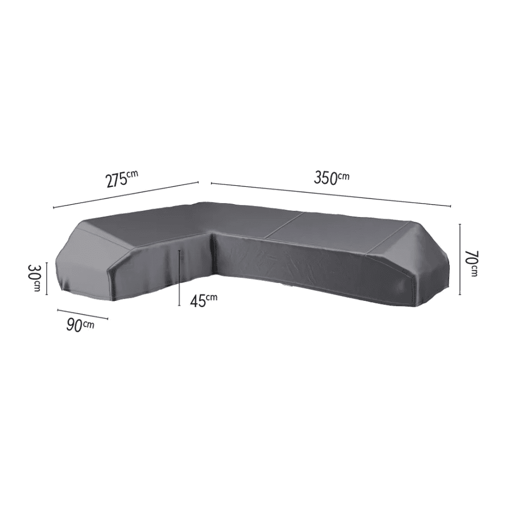 Platinum AeroCover Schutzhülle Lounge L-Form, links, LxLxBxH 3500 x 2750 x 900 x 700 mm