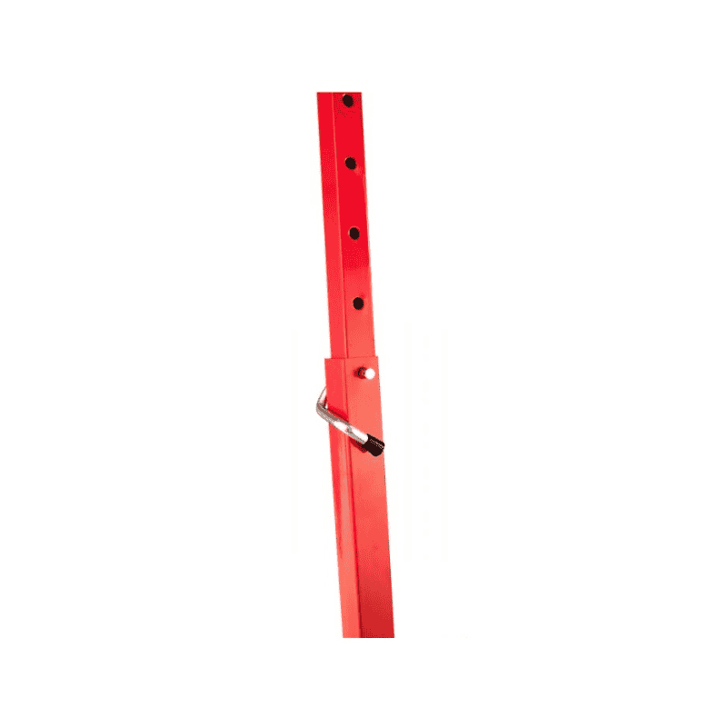 Tréteau de travail SIMPLEX rouge, capacité de charge 200 kg