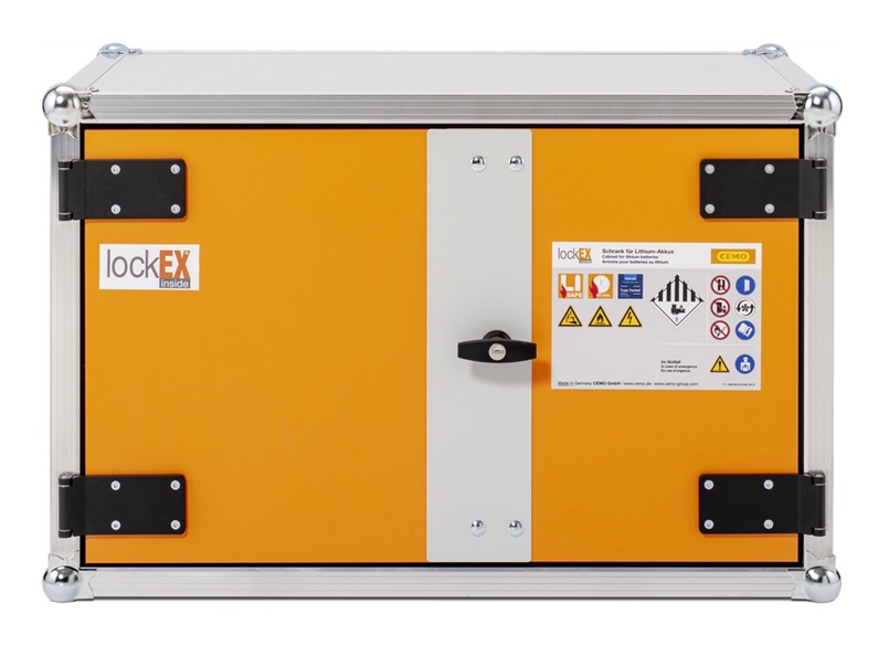 Cemo Akku-Lagerschrank 8/5 LockEX 2.0, zur Lagerung von Lithium-Batterien