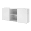Buffet avec portes coulissantes Reuss, 2 hauteur des dossiers, 1600 x 420 x 748 mm, en divers décors