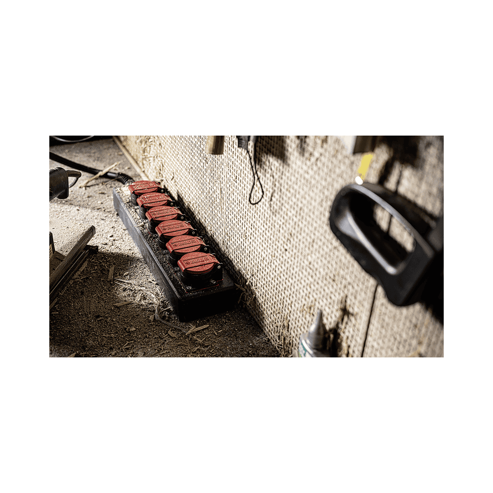 Steffen Multiprise PROFESSIONAL, prises de courant T25, 16 A, GdV 5 x 2.5mm², IP55, noir/rouge, différents versions