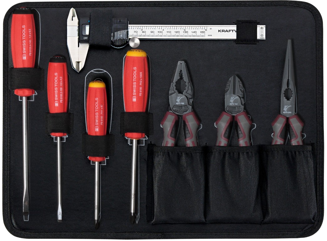 KRAFTWERK PRO LINE Profi-Alu-Werkzeugkoffer KW, PB+HT, 151-teilig