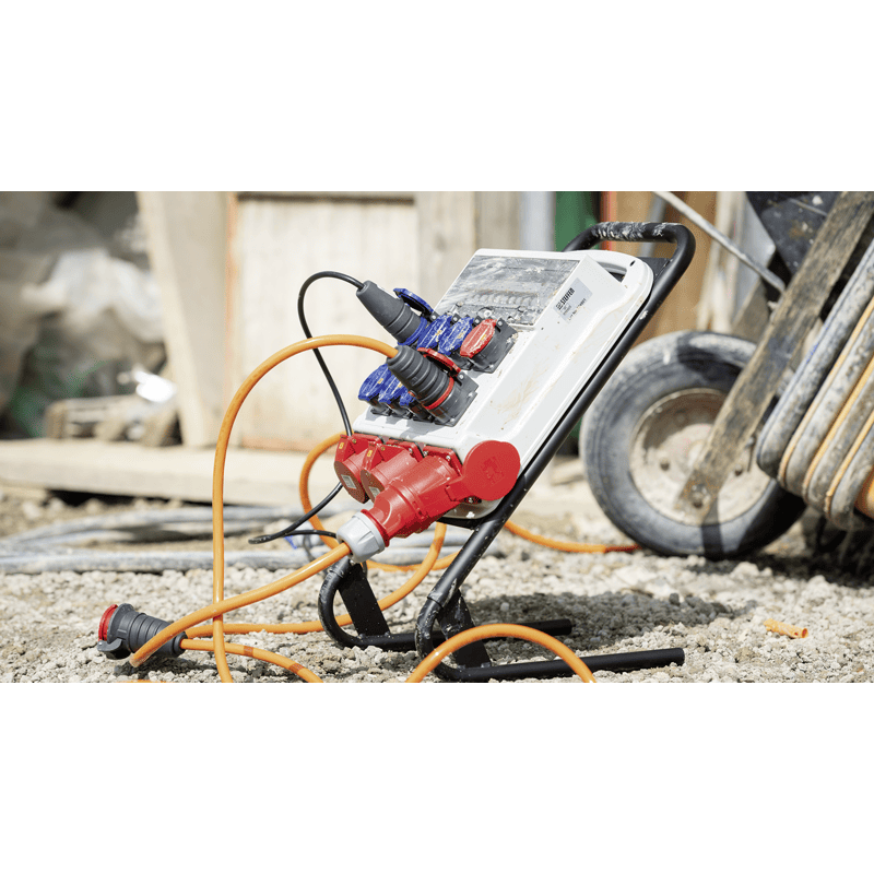 Steffen Distributeur de courant de chantier 32 A, 10 prises de courant, IP44 / IP55