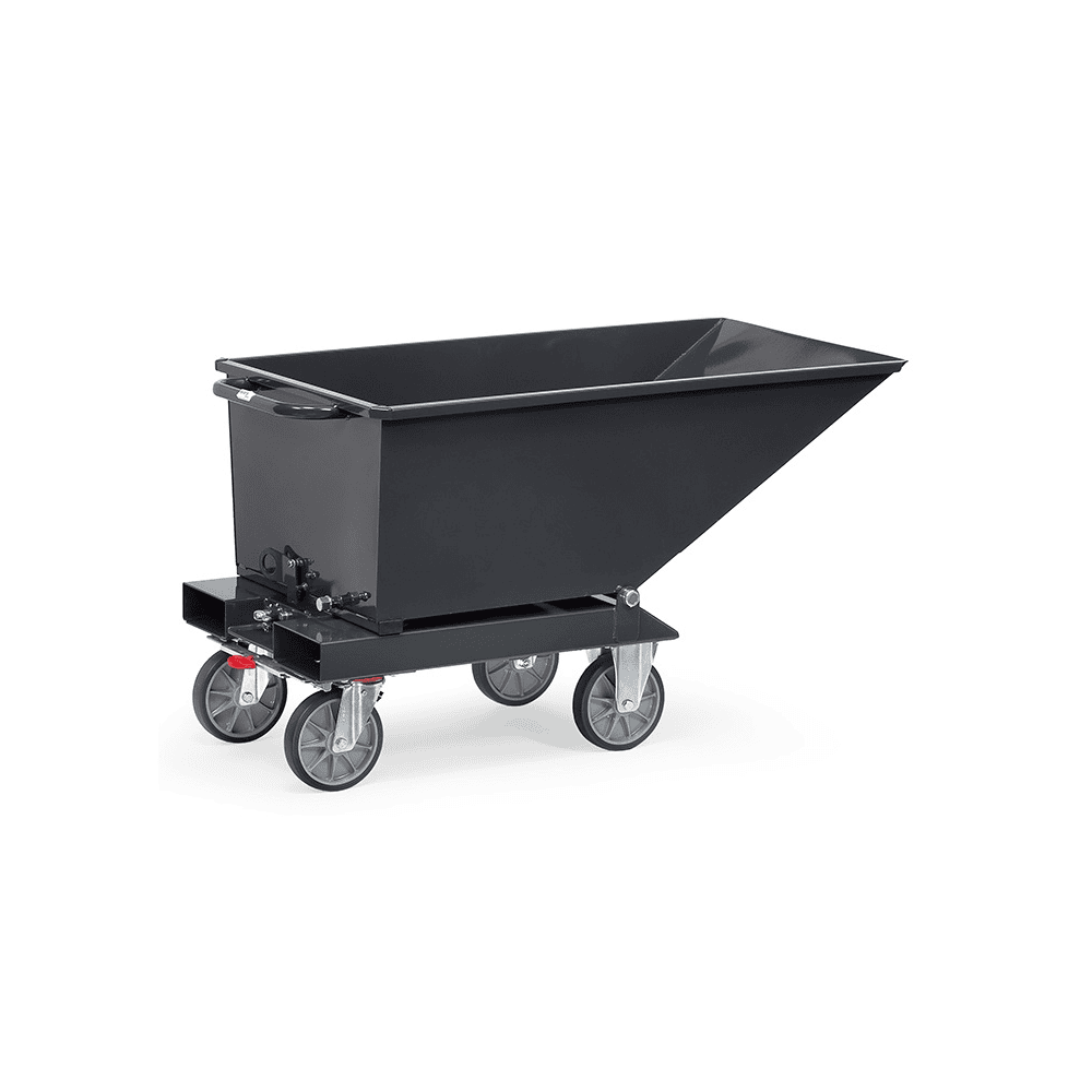Fetra Muldenkipper ohne Ablasshahn "GREY EDITION" 250 Liter Inhalt, 750 kg Tragkraft