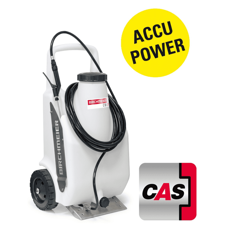 Birchmeier Zweirad-Akku-Sprühgerät C 50 DC, Füllmenge 50 l, 18 V in drei Ausführungen