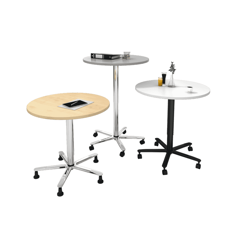 Table élévatrice à colonne, réglable en hauteur en continu, en divers modèles