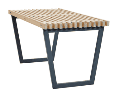 Siesta-table de jardin, bois flottant coleur, 1380 mm