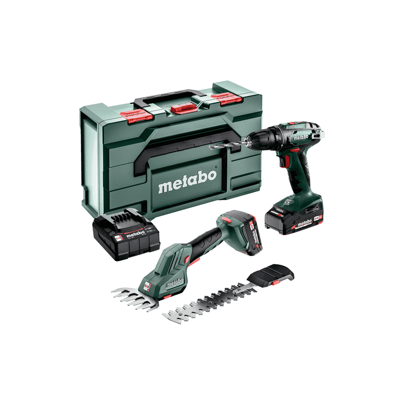 Metabo Combo Set 2.2.5, 18 V Akku-Maschinen im Set mit 2x Li-Power Akkus 2.0 Ah