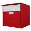 Huber Boîte aux lettres Alu 300 en aluminium avec façade plate, à fixation murale, disponible en plusieurs modèles