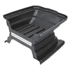 Couvercle pour chariot de transport de marchandises en vrac, noir