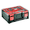 Metabo Akku-Bohrschrauber-Set BS 18 L BL, 18 V mit 2x Li-Power Akkus (18 V / 2.0 Ah), Ladegerät SC 36 und mobiler Werkstatt