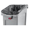 Poubelle Slim Jim sous le comptoir, gris, capacité 87 litres, 560 x 400 x 762 mm