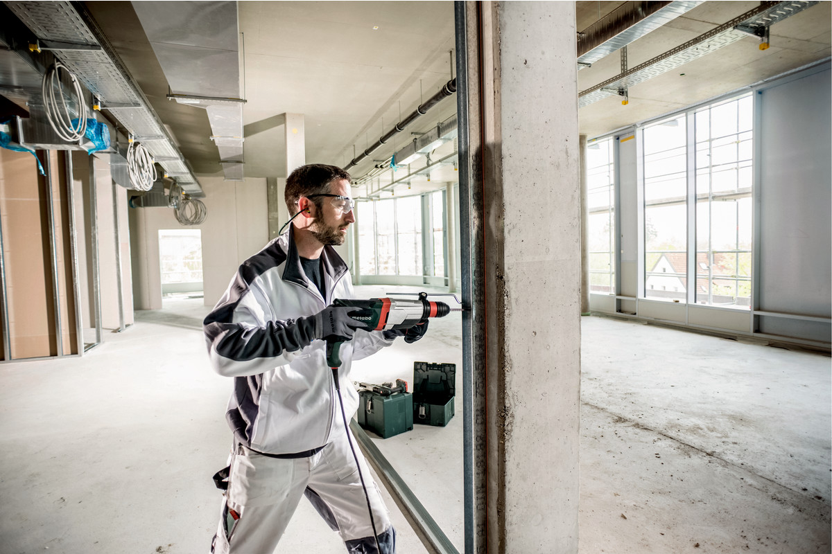 Metabo Multihammer UHE 2660-2 Quick, 800 Watt, mit metaBox 145 L und SDS-plus-Bohrer- / Meisselsatz (10-tlg.)
