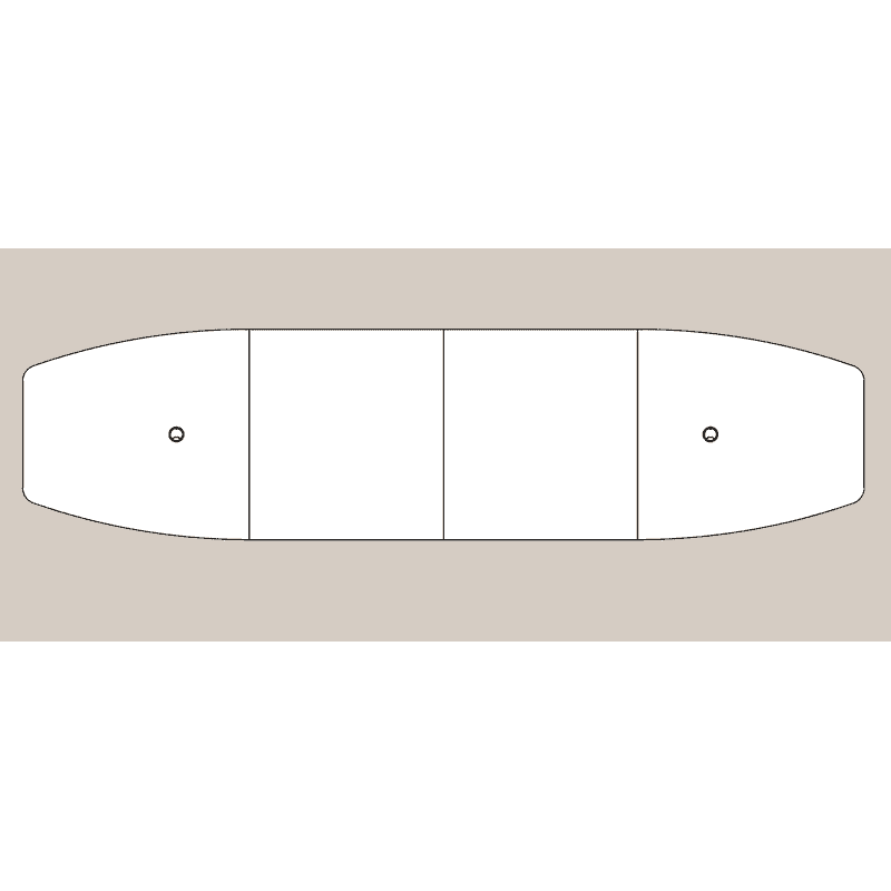 Table de conférence Solea avec piétement en tube rond, en diverses versions