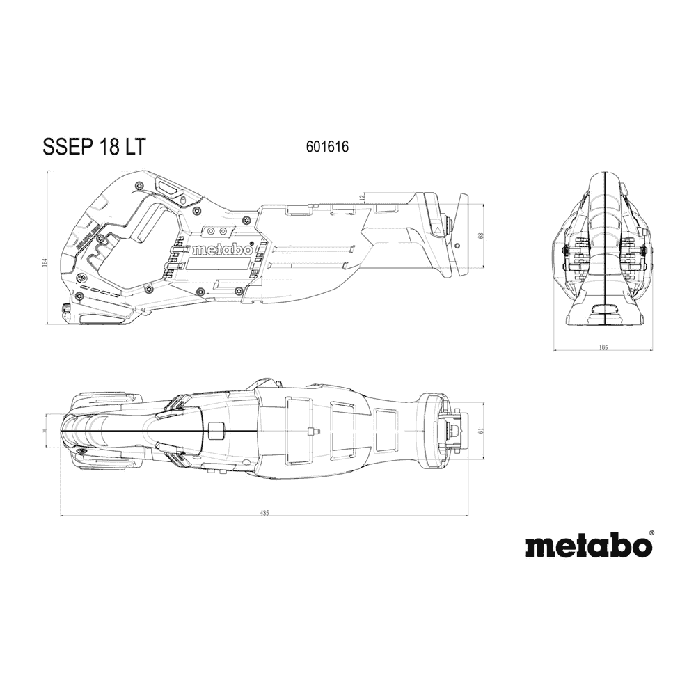 Metabo Akku-Säbelsäge SSEP 18 LT, 18 V in zwei Ausführungen