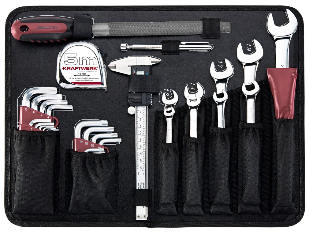 KRAFTWERK PRO LINE Werkzeugkoffer, 1/4" + 1/2", 263-teilig, inkl. Werkzeug