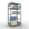 Schulte Fachbodenregal, modulares Stecksystem, einseitig nutzbar, verzinkt