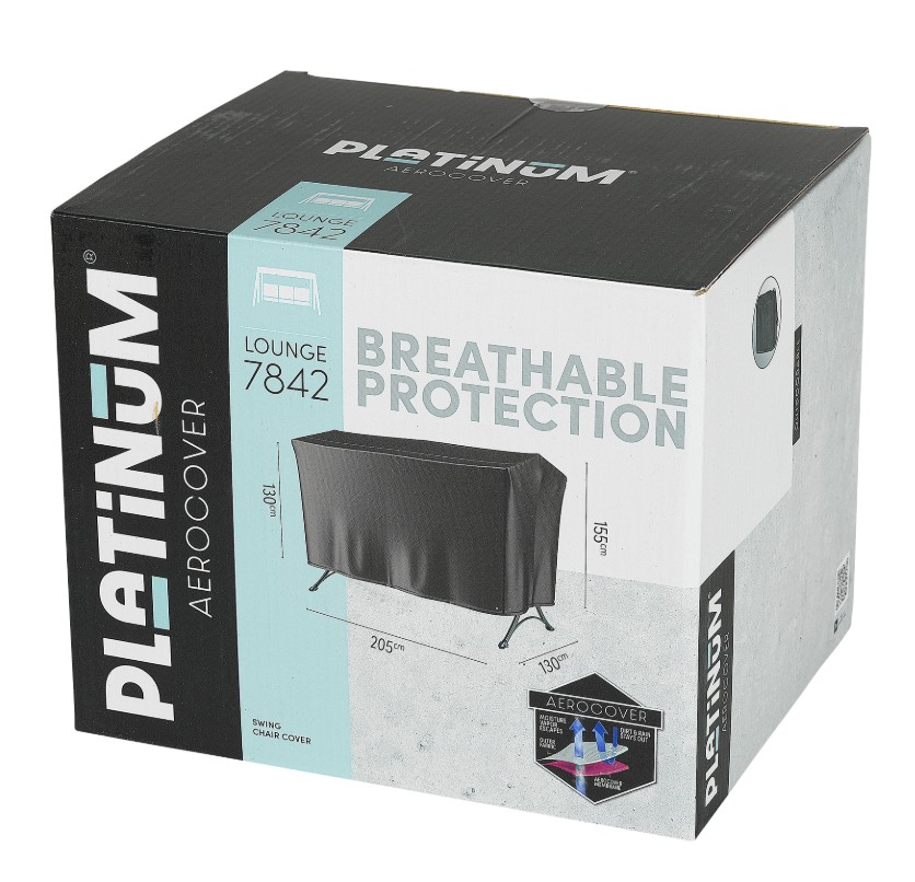 Platinum AeroCover Housse de protection pour balancelle, Lounge 7842, L x L x H 2050 x 1300 x 1300/1550 mm