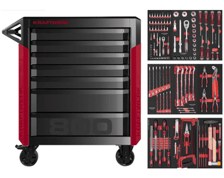 KRAFTWERK PRO LINE Werkstattwagen PT800 7 Schubladen 143-teilig, BxTxH 800 x 479 x 1000 mm
