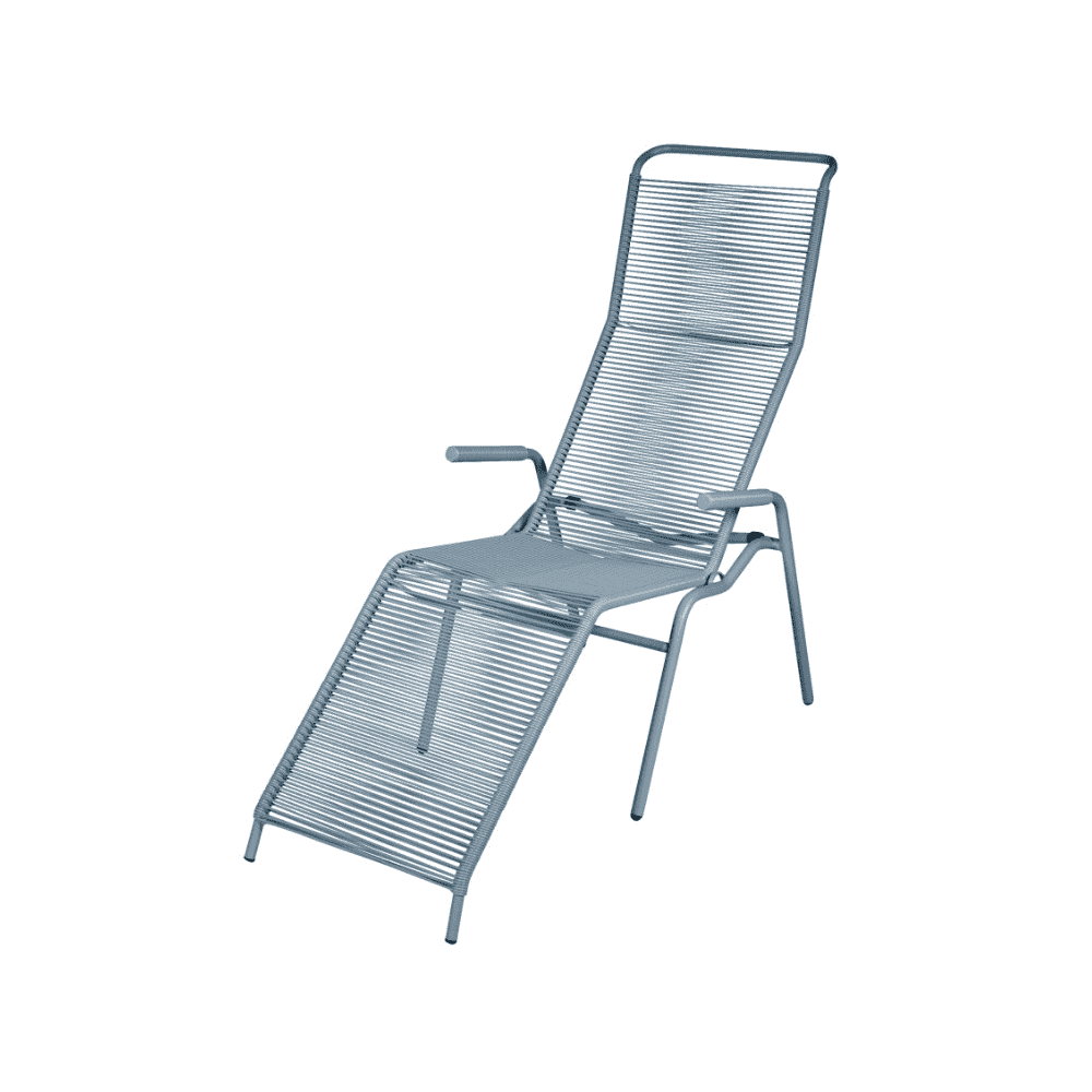 Schaffner Chaise longue spaghetti SÄNTIS avec accoudoirs, en diverses couleurs