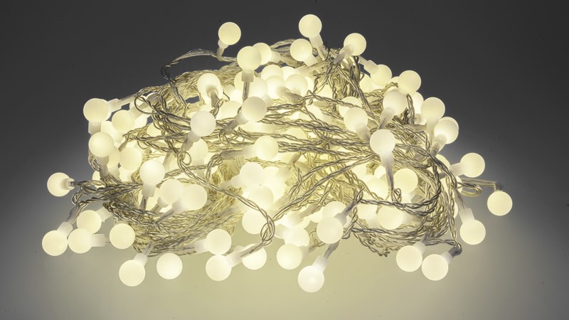 Steffen GardenLine LED Lichterkette warmweiss 25 m, 200 LED, 6W, 2700K, IP55