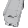 Poubelle Slim Jim sous le comptoir, gris, capacité 87 litres, 560 x 400 x 762 mm