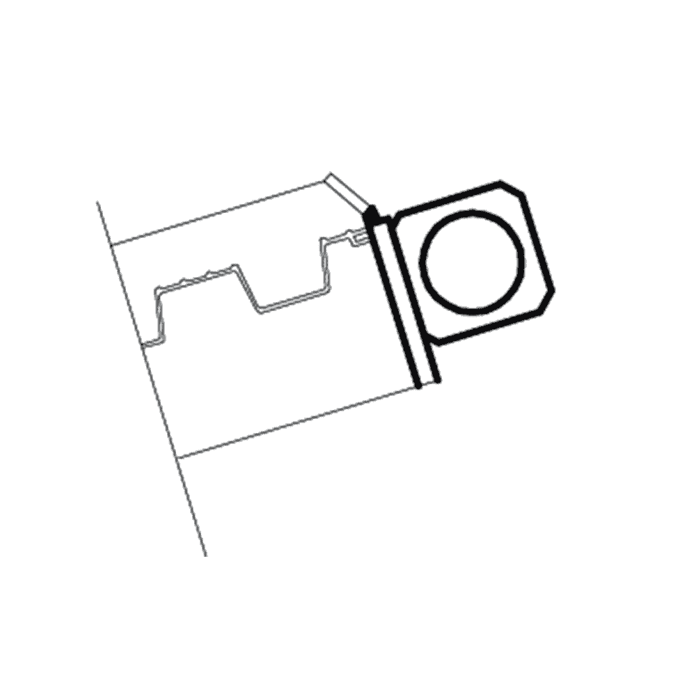 Auflagevariante für Alurampen - Auflage Stange