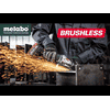 Metabo Akku-Winkelschleifer WPB 18 LT BL 11-125 Quick, 18 V in zwei Ausführungen