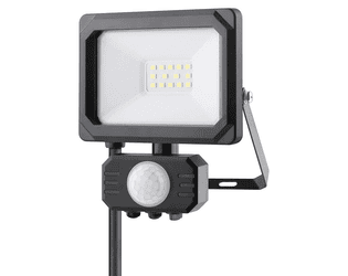 Steffen LED Aussenwandleuchte mit PIR-Bewegungsmelder 120°, schwarz, IP65