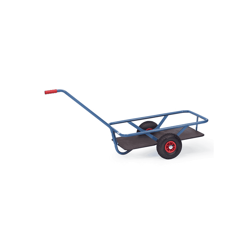 Fetra Handwagen mit wasserfestem Boden, pulverbeschichtet blau RAL 5007