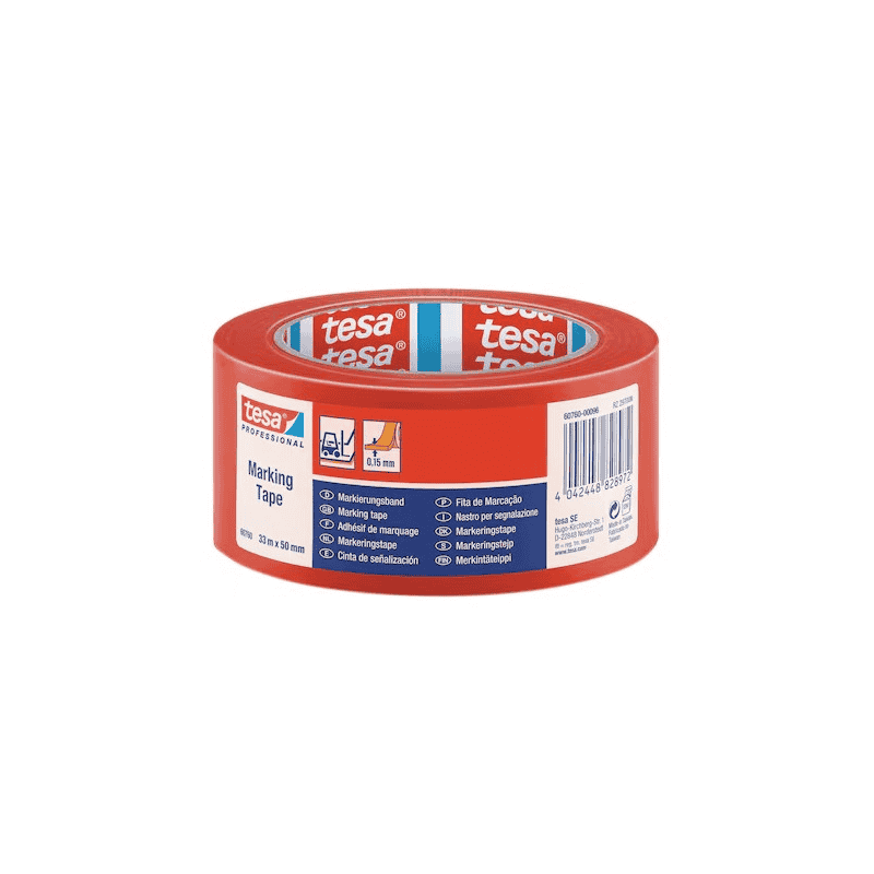 Bodenmarkierungsband tesa 60760, PVC, 50 mm x 33 m, in diversen Farben