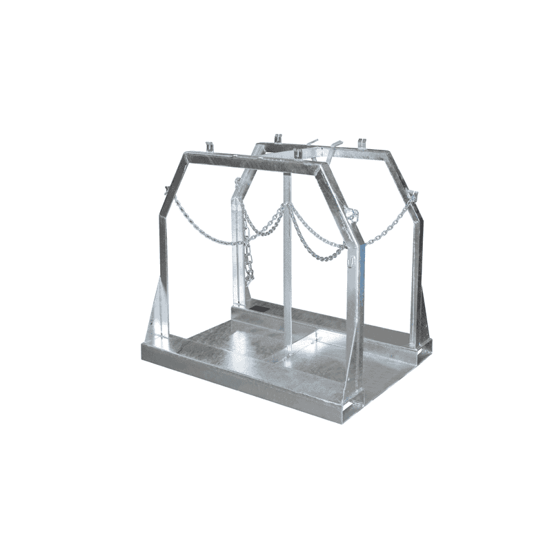 Palette pour bouteilles en acier, type SFP pour bouteilles de gaz acier Ø 250 mm