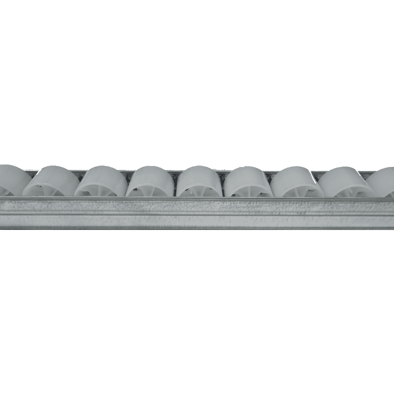 Röllchenleiste für Bereitstellregal 1300 mm, verzinkt