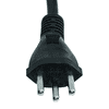 Steffen Steckdosenleiste ALU MODULAR SILVER, 5 x T13, 10 A, IP20, 3 m Kabel, mit Schalter, silber/schwarz