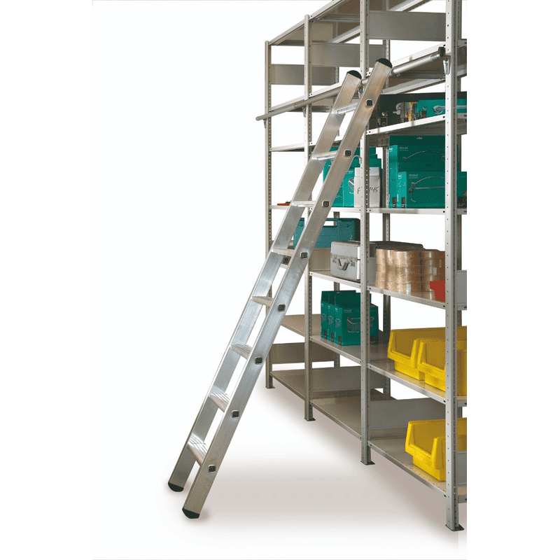 Schulte Aluminium-Regalleiter, einhängbar, Leiterbreite 420 mm, Stufenabstand 235 mm