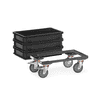 Fetra ESD-Eurokasten-Roller mit offenem Rahmen, 611 x 414 x 209 mm