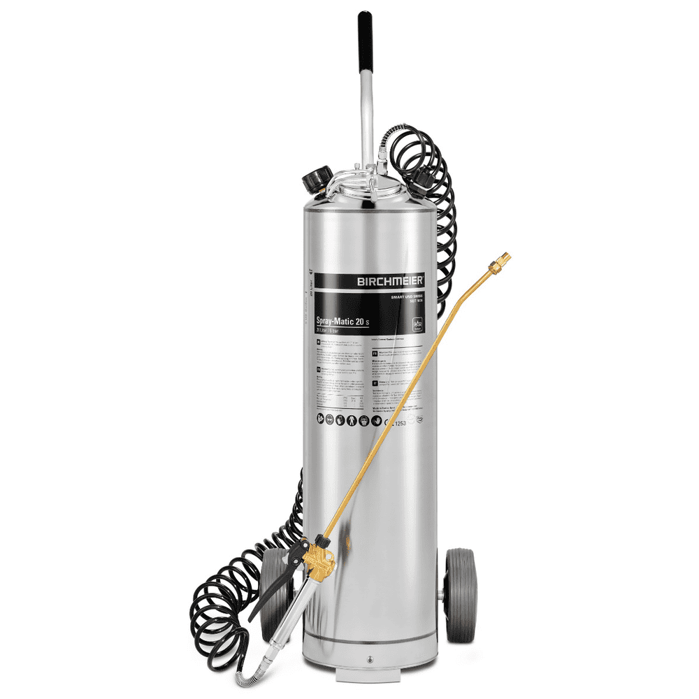 Birchmeier Pulvérisateur à pression Spray-Matic 20 S, pour les professionnels du bâtiment, avec chariot, capacité 20 l