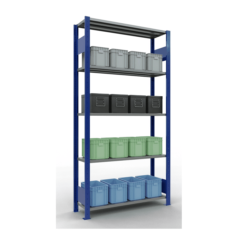 Schulte Fachbodenregal, modulares Stecksystem, beidseitig nutzbar