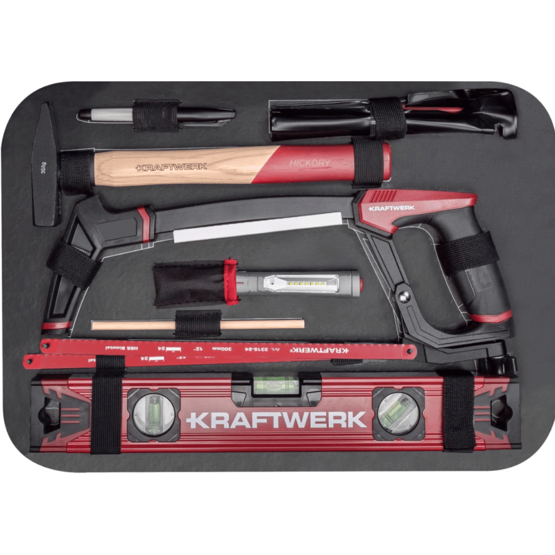 KRAFTWERK PRO LINE ABS-Werkzeugkoffer, 176-teilig, mit Profi-Werkzeugsortiment