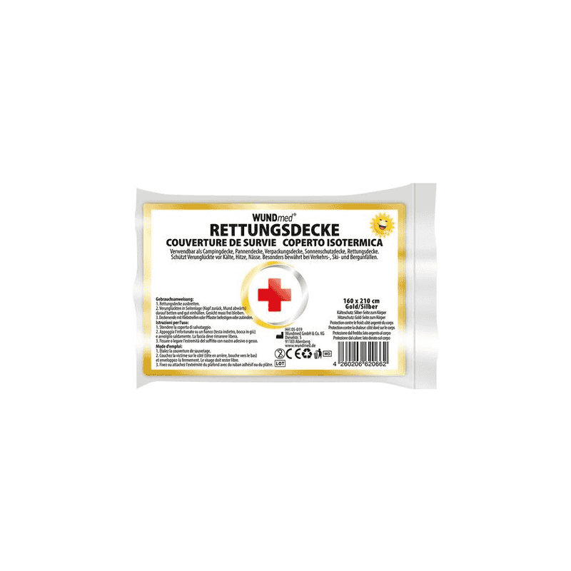 Couverture de secours, WUNDmed, 05-019, 1600 x 2100 mm