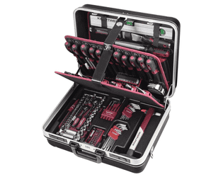 KRAFTWERK PRO LINE ABS Profi-Werkzeugkoffer P300, 186-teilig, 1/4" + 3/8", Komplett-Werkzeugset