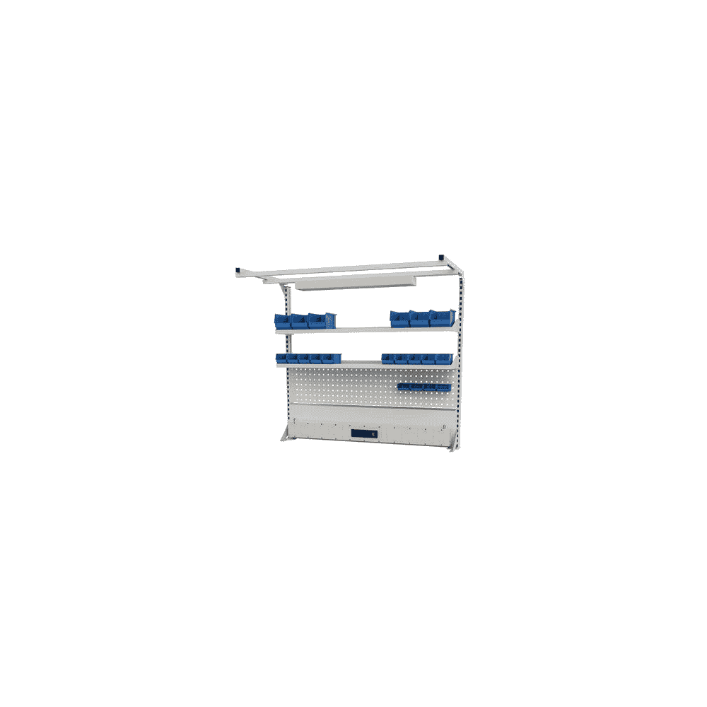 Bedrunka+Hirth Multi-Wand-Aufbau mit Obergestell, BxTxH 1500 x 750 x 1250 mm