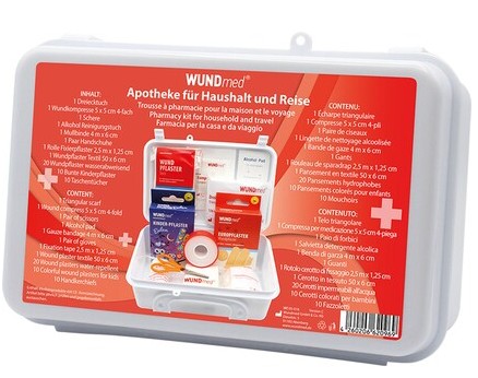 Erste Hilfe Haushalt + Reisen, WUNDmed, 05-016, 48 Teile